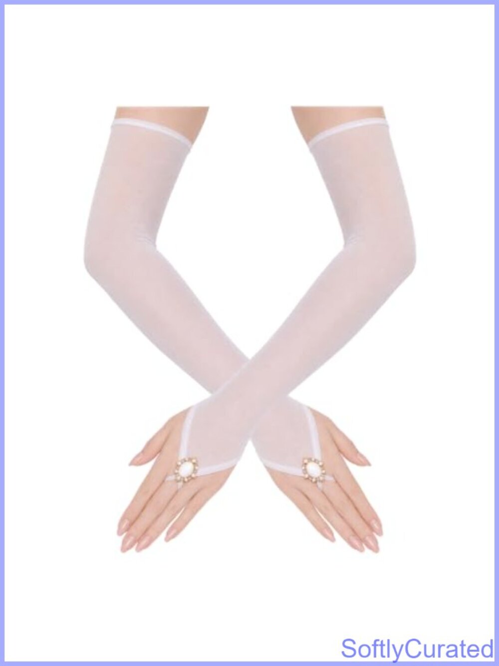 Fingerless Long Opera Gloves Stretchy Mesh Evening Wedding Cosplay